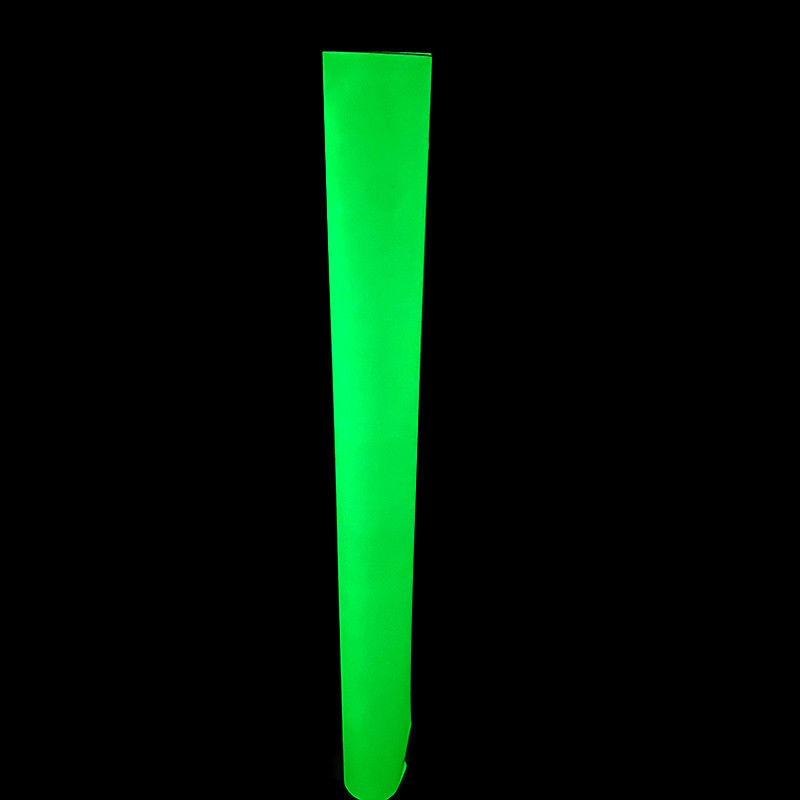 Film adhésif en vinyle vert luminescent auto-éclatant dans l'obscurité pour la signalisation d'urgence