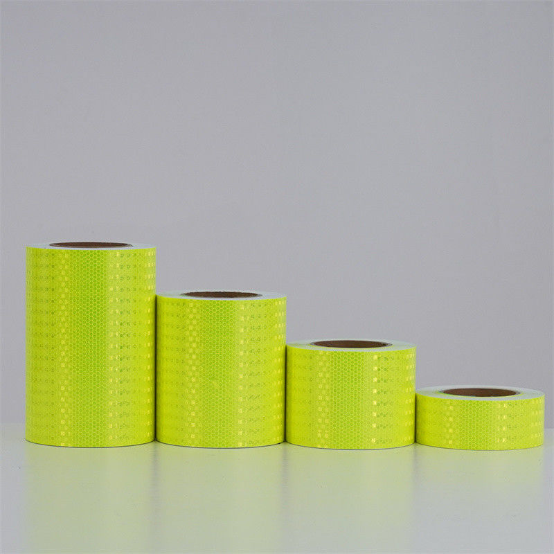 Ruban de marquage de sécurité fluorescent jaune vert réfléchissant pour remorque camion voiture motocycle