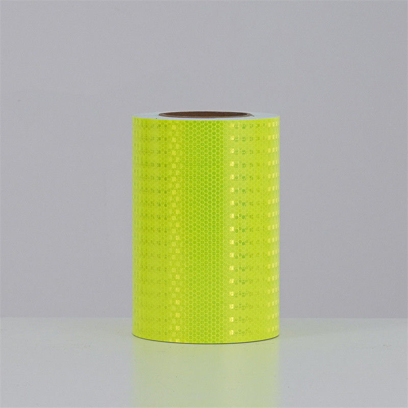 Ruban de marquage de sécurité fluorescent jaune vert réfléchissant pour remorque camion voiture motocycle