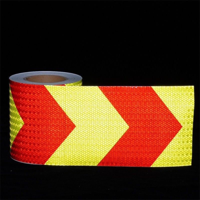 Imprimable en PVC film réfléchissant de nid d'abeille arrière adhésif cristallin de couleur grille réfléchissante Mate pour la sécurité routière