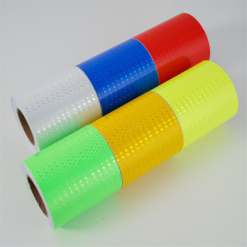 Coloriage personnalisé bande réfléchissante micro-prismatique jaune vert noir flèche adhésive prismatique pour la sécurité routière