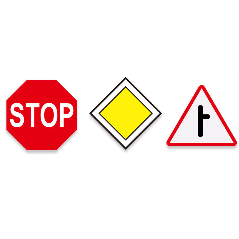 Signes de circulation réfléchissants obligatoires personnalisés Triangle octogonal