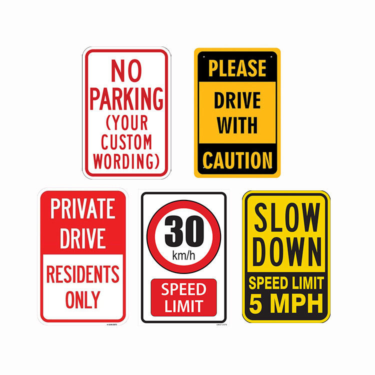 Taille personnalisée Forme en aluminium Panneaux routiers réfléchissants 1 mm 2 mm 3 mm Épaisseur