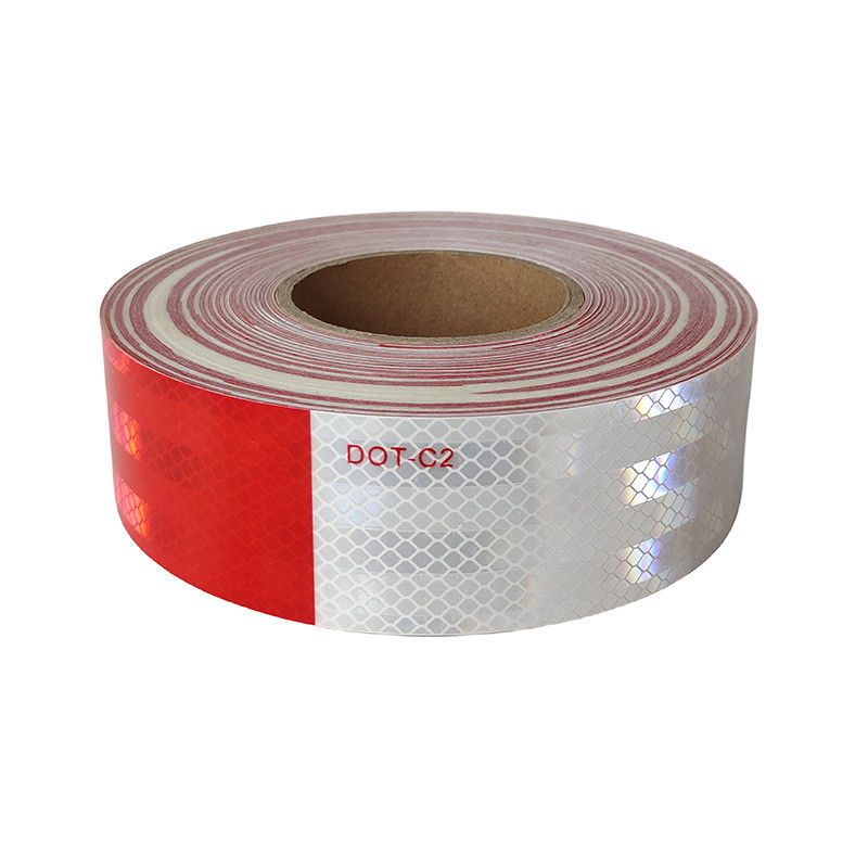 Tape réfléchissante à haute intensité DOT C2 pour camions blancs et rouges