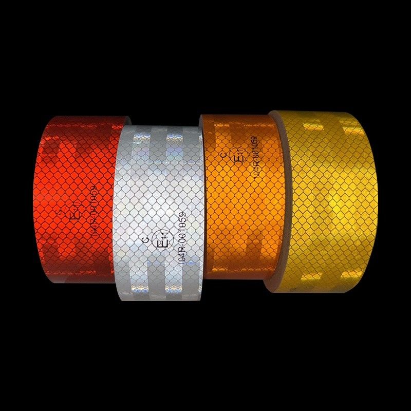 Tape réfléchissante ECE Blanc 2 pouces*150 pieds ASTM D9546 Carte réfléchissante de type IV