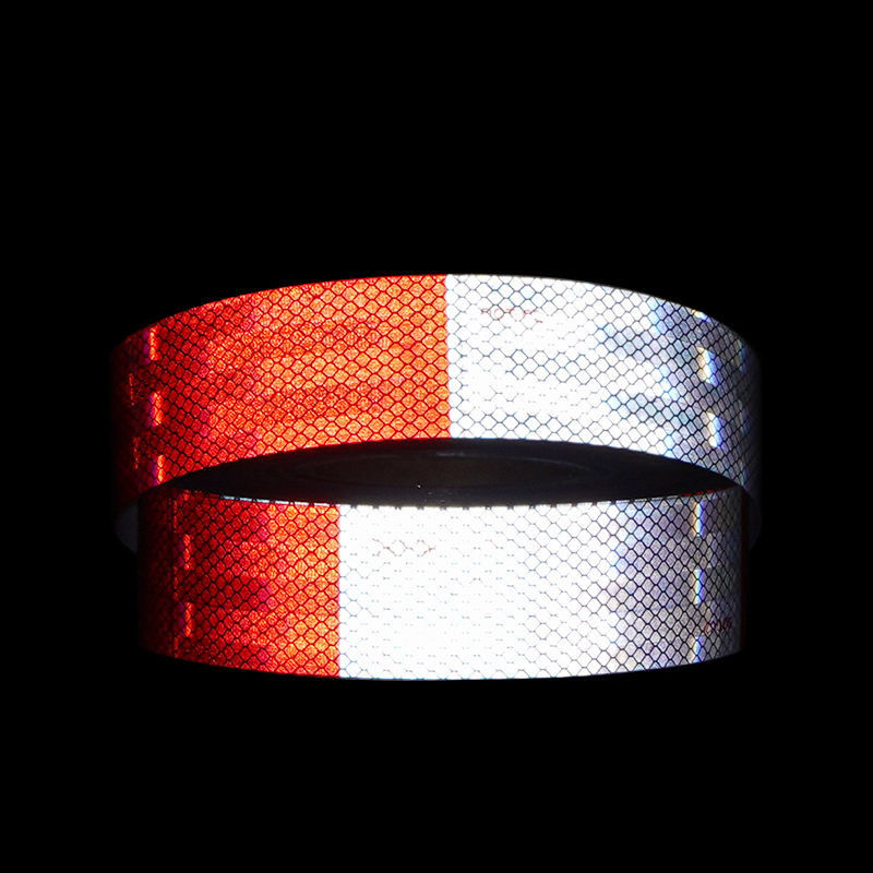 Tape adhésive réfléchissante au radium sensible à la pression agressive DOT C2 Autocollant réfléchissant pour véhicules