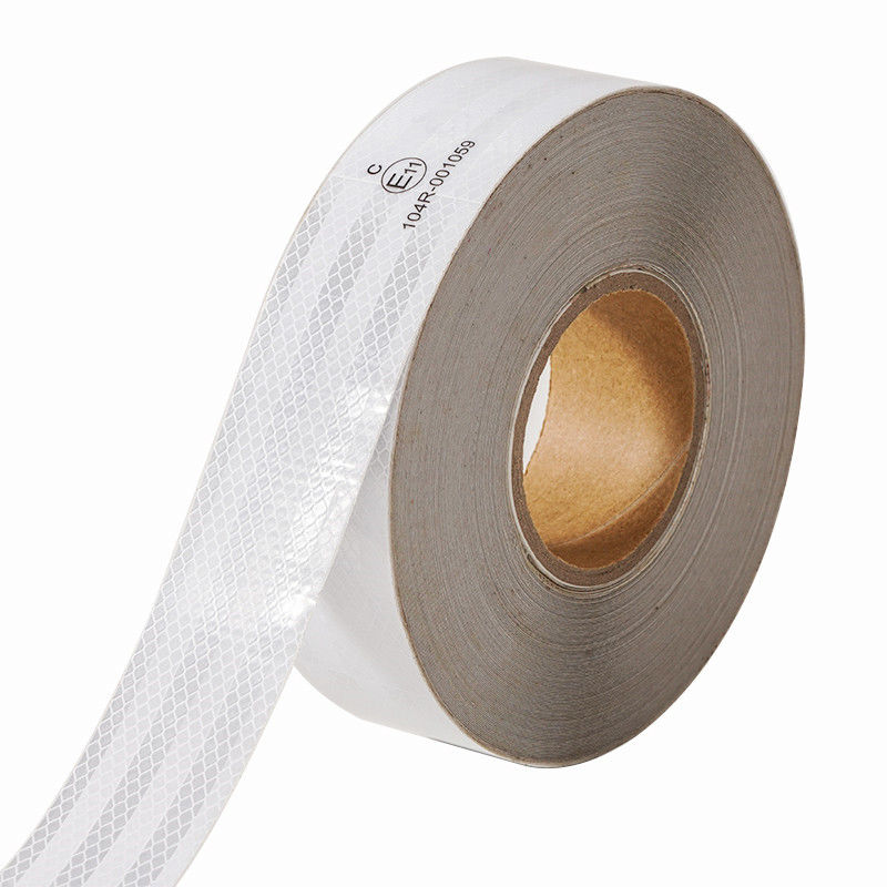Tape réfléchissante prismatique de véhicule blanche rouge jaune acrylique ECE 104 pour avertissement de sécurité de camion