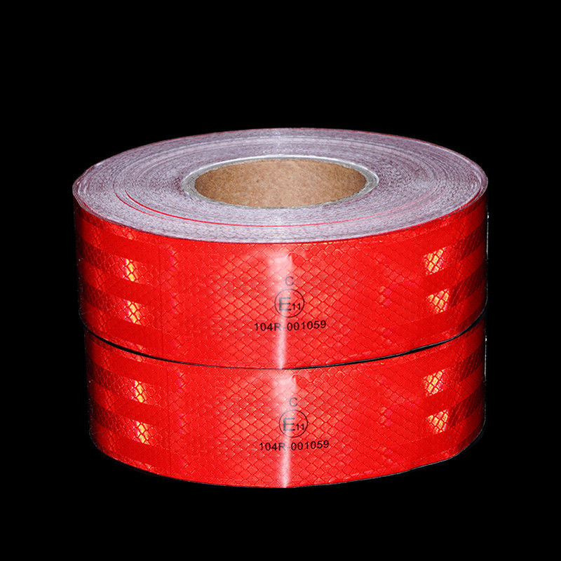 Tape rétro-réfléchissante pour véhicules à rouleau de radium de sécurité auto-adhésif de 2 pouces
