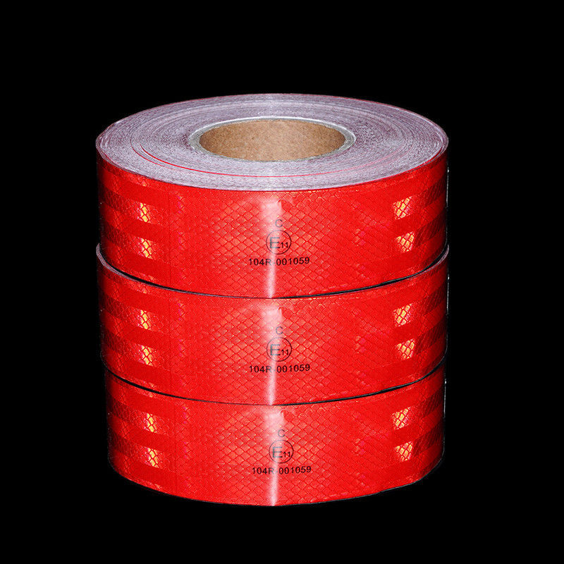LU usine en gros adhésif imperméable DOT C2 rouges et blancs camions remorques sécurité rétro ECE 104r Cinta Reflectiva ruban adhésif