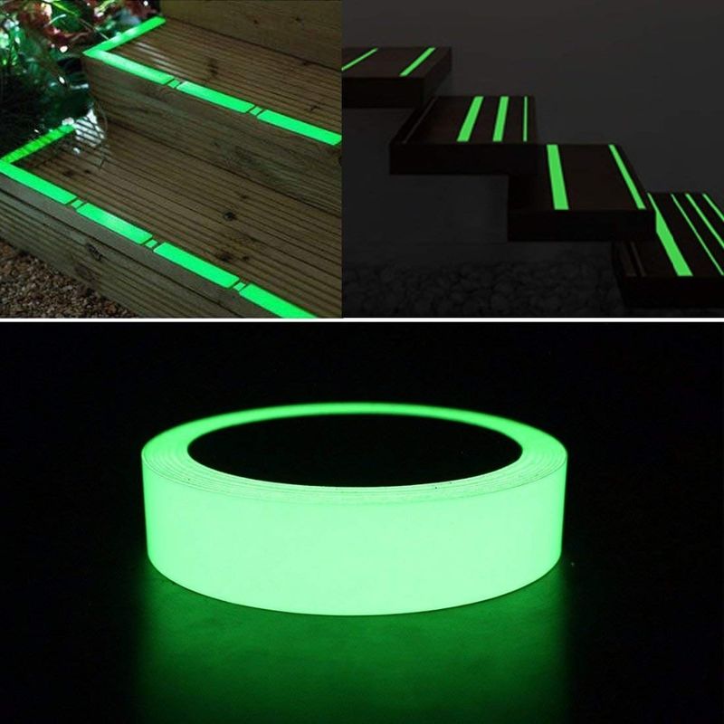 Haute visibilité Lumière fluorescente lumineuse dans l'obscurité Avertissement de sécurité 4-6h Temps de lumière fournisseur de rouleaux de vinyle dans l'obscurité