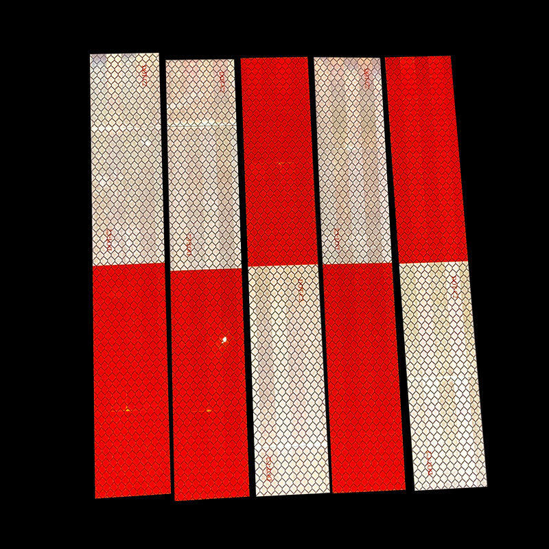 Ruban adhésif réfléchissant rouge et blanc imperméable DOT-C2 pour camions extérieurs