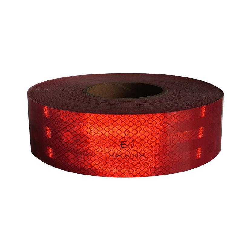 Ruban réfléchissant autoadhésif à haute intensité certifié ECE 104R 2in * 150ft rouge / jaune / blanc