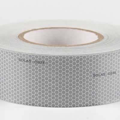 Bon prix Tape rétro-réfléchissante adhésive à haute résistance en nid d'abeille SOLAS pour canot de sauvetage en ligne