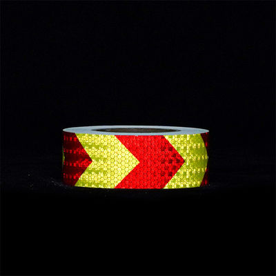 Bon prix Tape d'avertissement réfléchissante à cristal de grille jaune et rouge pour la sécurité routière en ligne