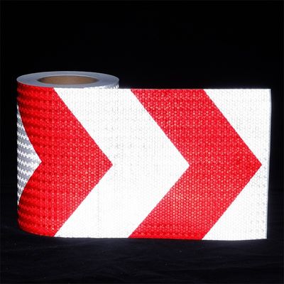 Bon prix Fiche d'avertissement réfléchissante en cristal de grille en prisme à flèche rouge et blanc en ligne