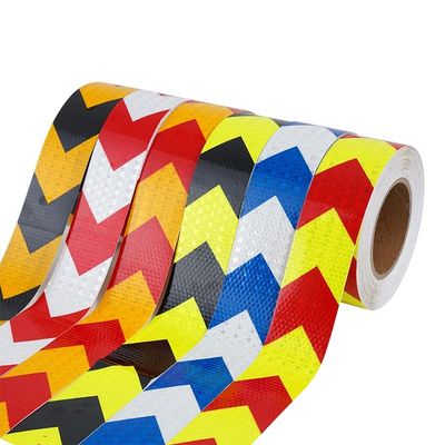 Bon prix Bandes d'avertissement réfléchissantes à flèche de forte viscosité jaune rouge pour véhicules en ligne