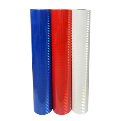 Bon prix Blanc bleu rouge prismatique réfléchissant Temporaire film vinyle PET en ligne