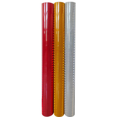 Bon prix Feuille réfléchissante prismatique rouge-blanc aluminisée Film vinyle haute intensité en ligne
