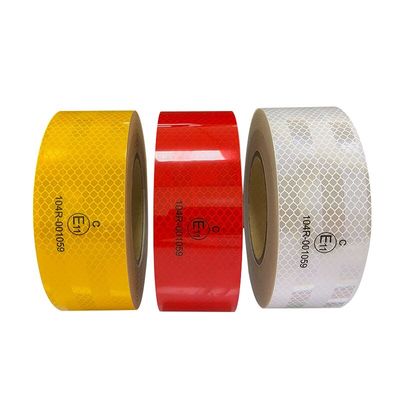 Bon prix Constriction du PET Blanc Jaune Rouge Véhicule Camion ECE Ruban réfléchissant en ligne