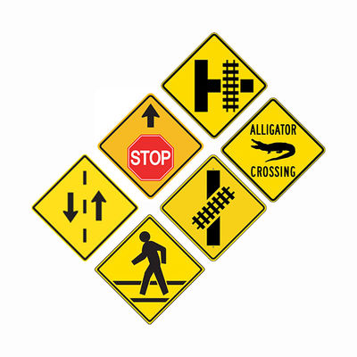 Bon prix Indicateur de circulation jaune réfléchissant sur mesure, arrêt lent, passage piétonnier Indicateur de sécurité routière en ligne