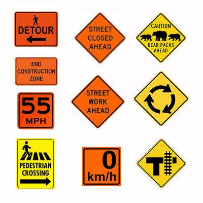 Bon prix Avertissement de la construction de détours pour piétons sur mesure Signes de circulation réfléchissants en ligne