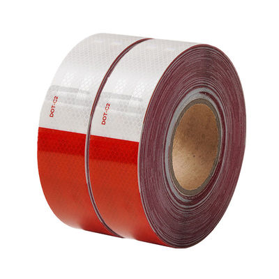 Bon prix Ruban adhésif réfléchissant étanche DOT-C2 rouge et blanc pour remorque voitures de plein air camions en ligne