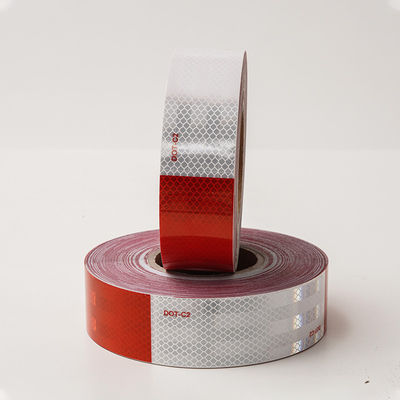 Bon prix Tape réfléchissante de sécurité pour véhicules de haute visibilité DOT approuvée blanc et rouge en ligne