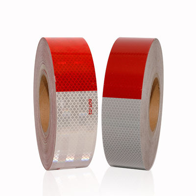 Bon prix Blanc Rouge Sécurité Visibles Voiture Camion Prismatique DOT Ruban réfléchissant en ligne
