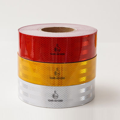 Bon prix Tape de réflexion prismatique à haute intensité ECE 104R Blanc Jaune Rouge en ligne