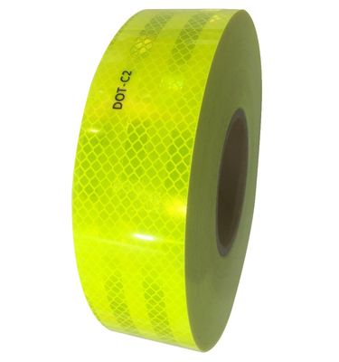 Bon prix Tape fluorescente jaune DOT-C2 pour véhicule à roues réfléchissantes en ligne