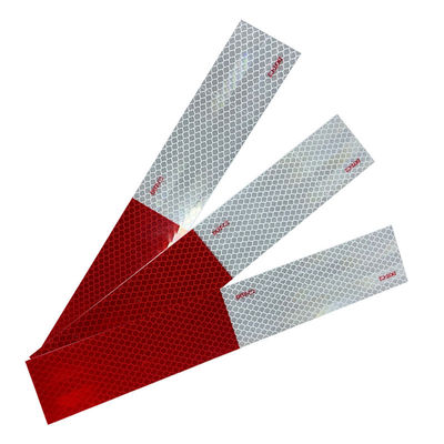 Bon prix Des bandes réfléchissantes de marquage de sécurité DOT-C2 prismatiques rouge et blanc pour camions et remorques en ligne