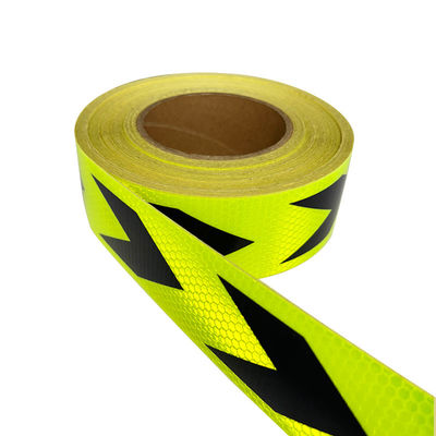 Bon prix Ruban adhésif à flèche noire, vert jaune fluorescent, prismatique et réfléchissant en ligne