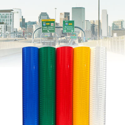 Bon prix Feuille adhésive plastique de type IV, revêtement réfléchissant prismatique haute intensité, ODM en ligne