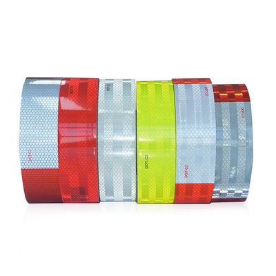 Bon prix Marquages extérieurs 5cm*5m / 5cm*25m 5cm*45m Ruban réfléchissant Marquages de circulation Prismatique Conspicuité pour véhicule camion en ligne
