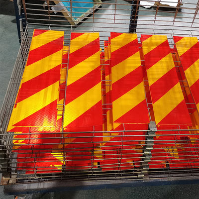 Bon prix Plaque de signalisation arrière réfléchissante en aluminium avec autocollant d'avertissement pour véhicules lourds en ligne