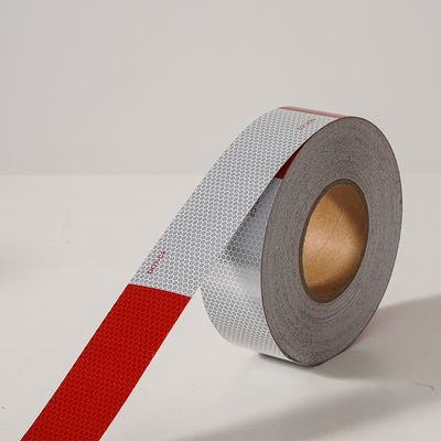 Bon prix LU DOT-C2 Reflective Tape Red White Reflective Tape Outdoor Warning Safety Tape for Vehicles Trailers Trucks Signs en ligne