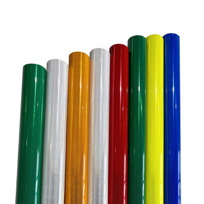 Bon prix Bande réfléchissante de qualité diamant conforme à la norme ASTM D4956 Type XI avec adhésif sensible à la pression pour panneaux de signalisation routière en ligne