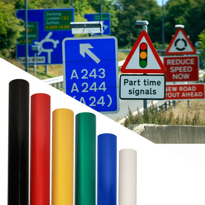 Bon prix Conforme à la norme industrielle ASTM D4956 Type I, film réfléchissant à billes de verre pour la circulation générale et la signalisation commerciale en ligne